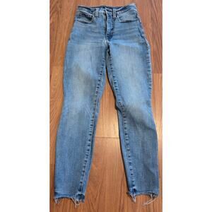 Lucky Brand Ankle Distressed Acid Wash Jeans - Size 2